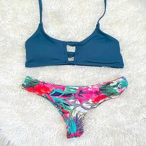 Midori Tropical Print Bikini Set
